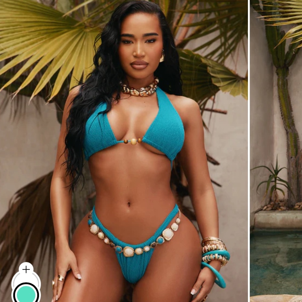 Sandy Beach Textured Beads 2 Piece Bikini